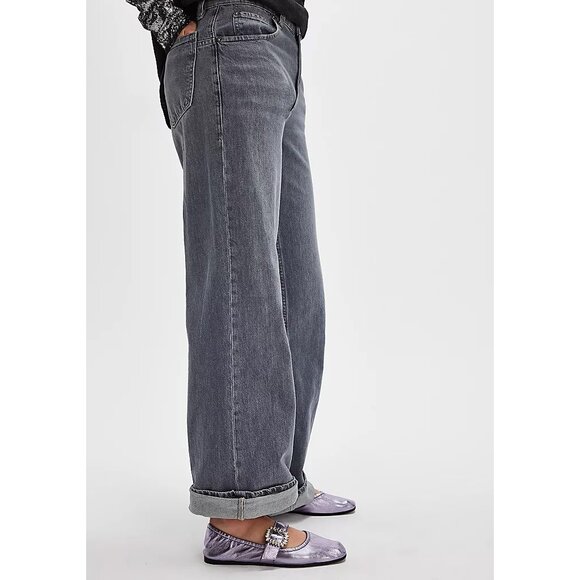 🎉LAST CHANCE🎉 FREE PEOPLE Ursa Gemini Ballet Flats / Stormy Metallic Lavender - Picture 3 of 13